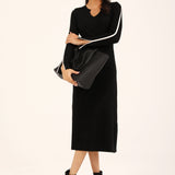 RIBBED BODYCON SWEATER DRESS