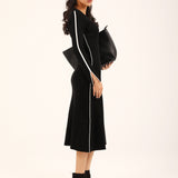 RIBBED BODYCON SWEATER DRESS