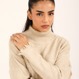 SWEATER DRESS WITH FRINGES