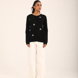 CASHMERE HAND FEEL EMBELLISHED CARDIGAN