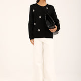 CASHMERE HAND FEEL EMBELLISHED CARDIGAN