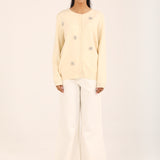 CASHMERE HAND FEEL EMBELLISHED CARDIGAN