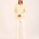 CASHMERE HAND FEEL EMBELLISHED CARDIGAN
