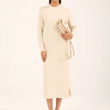 RIBBED SWEATER DRESS