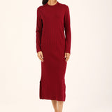RIBBED SWEATER DRESS