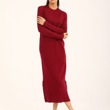 RIBBED SWEATER DRESS