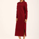 RIBBED SWEATER DRESS