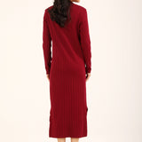 RIBBED SWEATER DRESS