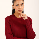 RIBBED SWEATER DRESS
