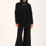 EMBELLISHED FRONT OPEN CARDIGAN