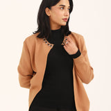 EMBELLISHED FRONT OPEN CARDIGAN
