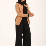 EMBELLISHED FRONT OPEN CARDIGAN