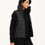 KNIT SLEEVES PUFFER JACKET