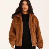 TEXTURED FUR JACKET