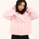 DOUBLE-BREASTED FUR JACKET