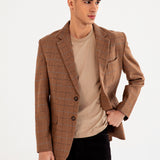 TEXTURED WOOL BLEND COAT