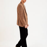 TEXTURED WOOL BLEND COAT