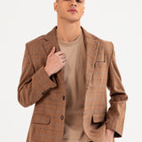 TEXTURED WOOL BLEND COAT
