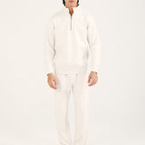 HALF ZIP MOCK NECK UPPER