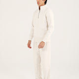 HALF ZIP MOCK NECK UPPER