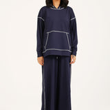 PANELED OVERSIZED HOODIE
