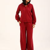 REGULAR HOODIE WITH BLOUSED SLEEVE