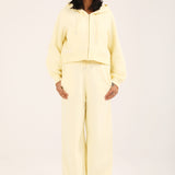 CROPPED HOODIE WITH BLOUSED SLEEVE