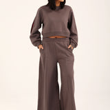 CONTRAST CROPPED SWEATSHIRT