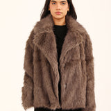 OVERSIZED FUR COAT