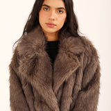 OVERSIZED FUR COAT