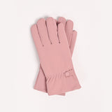 SOLID GLOVES WITH BUTTON DETAIL