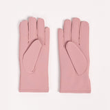 SOLID GLOVES WITH BUTTON DETAIL