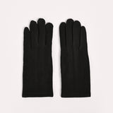 SOLID GLOVES WITH PLEAT DETAIL