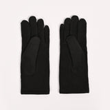 SOLID GLOVES WITH PLEAT DETAIL