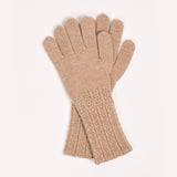 TEXTURED SEMI-LONG GLOVES