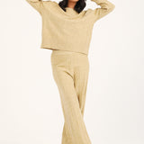 CASHMERE HANDFEEL SWEATER KNIT TROUSER