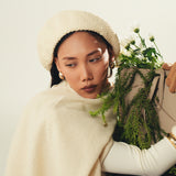 SOLID SHAWL WITH FRINGES
