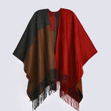 COLOUR BLOCK CAPE SHAWL