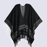 CAPE SHAWL WITH BORDER