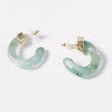 RESIN HOOP EARRINGS