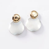DISC DROP EARRINGS