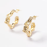 DENTED HOOP EARRINGS