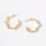 DENTED HOOP EARRINGS