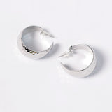 CHUNKY METAL HOOP EARRINGS