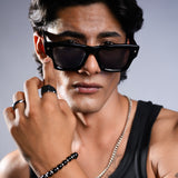 ONYX SQUARE SUNGLASSES
