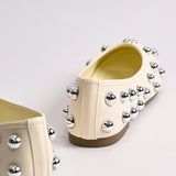 BALLET FLATS WITH CHUNKY STUDS