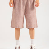 BAGGY FIT LINEN SHORTS