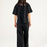 CROPPED TEE WITH HEM DETAIL