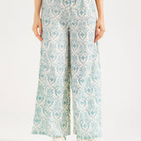 PRINTED WIDE LEG TROUSER