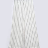 STRIPED WIDE LEG TROUSER